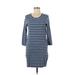 J.Crew Casual Dress: Blue Stripes Dresses - Women's Size Small