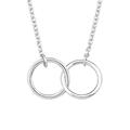 s.Oliver necklace with pendant 925 sterling silver ladies necklace, 40+5 cm, silver, Comes in jewelry gift box, 2017139