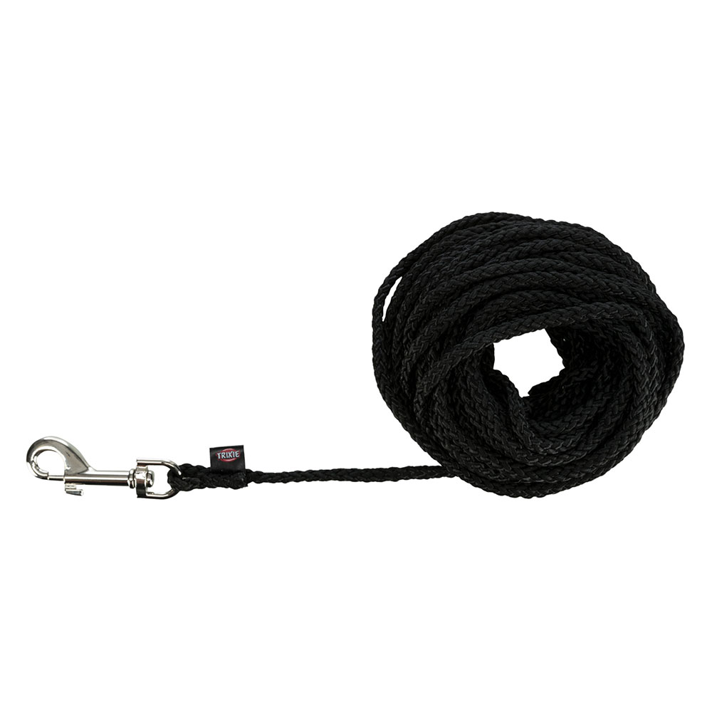 Trixie Round Drag Line For Dogs | Black | 10m, Ø 5mm