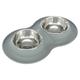 Trixie Bowl Set Silicone/Stainless Steel 2×400ml, Ø14cm