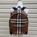 Burberry Bags | Burberry Jett Check Coated Canvas And Leather Backpack | Color: Brown | Size: L 13.5" X W 5" X H 16.7"