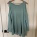 Free People Tops | Free People Clear Skies Tunic Dress Cold Shoulder Blue Long Sleeve M | Color: Blue | Size: M