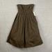 J. Crew Dresses | J. Crew Brown Pleated Strapless Dress Size 4 | Color: Brown | Size: 4