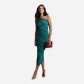 Anthropologie Dresses | Anthropologie Norma Kamali Diana One-Shoulder Ruched Midi Dress, Size Xs | Color: Green | Size: Xs