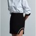 Zara Skirts | Nwot Zara Black Skirt With Rhinestone Side Trim Size Medium | Color: Black/Silver | Size: M