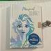 Disney Office | Disney | Frozen Ii | Anna & Elsa | Iridescent Covered Diary W/ Heart Shaped Lock | Color: Blue/White | Size: Os