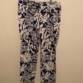 Lilly Pulitzer Pants & Jumpsuits | Lilly Pulitzer 4 Coral Reef Capri Pants | Color: Blue/White | Size: 4