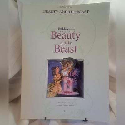Disney Media | 1991 Walt Disney Beauty And The Beast Piano And Vocal Sheet Music | Color: Pink/Purple | Size: Os