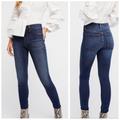 Free People Jeans | Free People Long & Lean High Rise Stretch Jeans Jeggings Dark Wash Women's 24 | Color: Blue | Size: 24