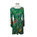 Anthropologie Dresses | Anthropologie Maeve Green Janis Verdant Floral Paisley Tie Faux Wrap Dress Sz 0 | Color: Green | Size: 0