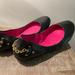Ralph Lauren Shoes | Black Leather Ralph Lauren Flats With Chain Detail Size 8 | Color: Black | Size: 8