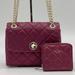 Kate Spade Bags | Kate Spade Natalia Small Flap Crossbody Bag & Small Zip Around Wallet | Color: Gold/Purple | Size: Small