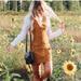 Urban Outfitters Dresses | Cooperative Urban Outfitters Button Up Corduroy Jumper Dress | Color: Gold/Tan | Size: S