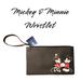 Disney Bags | Adorable Nwt Mickey And Minnie Envelope Wristlet (D) | Color: Black | Size: Os