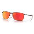 Oakley OO4142 Ejector Sunglasses - Men's Matte Gunmetal Frame Prizm Ruby Lens 58 OO4142-414202-58