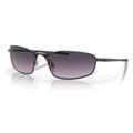 Oakley OO4141 Whisker Sunglasses - Men's Satin Light Steel Frame Prizm Grey Gradient Lens 60 OO4141-414108-60