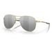 Oakley OO4147 Contrail Sunglasses - Men's Satin Gold Frame Prizm Black Lens 57 OO4147-414713-57