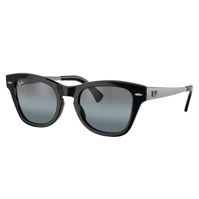 Ray-Ban RB0707SM Sunglasses Black Frame Blue Vintage Lens 50 RB0707SM-901-G6-50