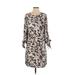 H&M Casual Dress: Gray Print Dresses - Women's Size 8