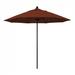 California Umbrella 9' Venture Series Patio Umbrella with Black Aluminum Pole Fiberglass Ribs Push Lift With Olefin Terracotta Fabric - California Umbrella ALTO908302-F69