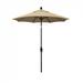 California Umbrella 7.5' Sun Master Series Patio Umbrella With Bronze Aluminum Pole Fiberglass Ribs Collar Tilt Crank Lift With Olefin Antique Beige Fabric - California Umbrella GSCUF758117-F22