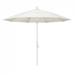 California Umbrella 11' Sun Master Series Patio Umbrella With Matted White Aluminum Pole Fiberglass Ribs Collar Tilt Crank Lift With Pacifica Canvas Fabric - California Umbrella GSCUF118170-SA53-DWV