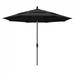 California Umbrella 11' Sun Master Series Patio Umbrella With Matted Black Aluminum Pole Fiberglass Ribs Collar Tilt Crank Lift With Olefin Black Fabric - California Umbrella GSCUF118705-F32-DWV