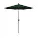 California Umbrella 7.5' Pacific Trail Series Patio Umbrella With Bronze Aluminum Pole Aluminum Ribs Push Button Tilt Crank Lift With Olefin Hunter Green Fabric - California Umbrella GSPT758117-F08