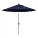 California Umbrella 9' Pacific Trail Series Patio Umbrella With Stone Black Aluminum Pole Aluminum Ribs Push Button Tilt Crank Lift With Olefin Navy Fabric - California Umbrella GSPT908302-F09