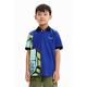 Desigual Boy's Mountain 5000 Navy Polo Shirt, Blue, 14 Years