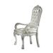 PU Upholstered Office Chair with Button Tufted Design in Bone White