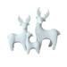 NUOLUX 3pcs Creative Ceramics Elk Animal Desktop Craft Ceramics Ornament Cartoon Elk Bedroom Living Room Home Decoration (11 x 6.5 x 19cm 10 x 5 x 15.5cm 7 x 4.5 x 9.5cm)