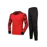 iiniim Boy s Football Soccer Goalie Outfit Goalkeeper Foam Padded Jersey with Long Pants Goalie Uniform