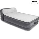 Ultra Plush Inflatable Pillow Top Bed Air Mattress with Headboard