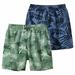 DxhmoneyHX Toddler Baby Boys Summer Pajama Shorts Tropical Leaf Printed Casual Shorts Kids Cotton Soft Sleep Shorts