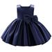 GWAABD Cute Spring Dresses for GirlsCotton Flower Girls Bowknot Tutu Dress for Kids Baby Wedding Bridesmaid Birthday Party Pageant formal Dresses toddler First Baptism Christening Gown 90