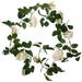 NUOLUX Simulation Rose Flower Rattan Wall Beautification Decor Artificial Rose Swag