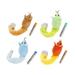 HOMEMAXS 4pcs Long Tail Mouse Funny Plush Toy Catnip Cat Playing Props Cat Teaser Interactive Toy (1pcs Orange 1pcs Blue 1pcs Green 1pcs Brown)