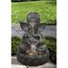 Hi-Line Gift Ltd. 35 In Ganesha Sculptural Outdoor Fountain w/ Warm White LEDS | 34.25 H x 20.08 W x 22.44 D in | Wayfair 79590-B