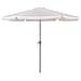 Bayou Breeze Marinette 10' Market Umbrella Metal in Green/White | Wayfair 406E5A72CF6B4727AE3013FCC233FAB4