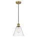 Innovations Lighting 616-1P-11-8 Edison Pendant Edison 8 Wide Mini Pendant - Brass