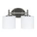 Luminance Sunset Lighting F11002-80 Two light Wall Sconce - Dimmable Opal Glass 2 Bulbs