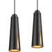 2 Pack Industrial Pendant Lighting Modern Farmhouse Hanging Light Fixtures Mini Black Pendent Lights in Kitchen Island Dining Room Living Room Bedroom Hallway