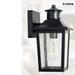 Motion Sensor Outdoor Wall Light - Black Dusk to Dawn Outdoor Lighting