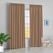 Amay Blackout Double Pinch Pleated Curtains Panel Brown Solid 100 Inch Wide by 84 Inch Long- 1Panel