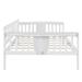 Harriet Bee Full Size Daybed, Wood Slat Support Wood in White | 34.1 H x 56.2 W x 79.5 D in | Wayfair B46A144B695E4ABCA4BFE856F020AB1D