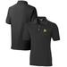 Men's Cutter & Buck Black Oakland Athletics Big Tall Advantage Tri-Blend Pique Polo