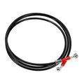 Unique Bargains 230cm 90.55 Length 10mm ID Motorcycle Hydraulic Brake Line Oil Hose Pipe 28Â° 0Â° Stainless Steel Black