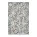 White Rectangle 3'11" x 5'11" Area Rug - East Urban Home Delma Machine Made Polyester Area Rug in Gray/Ivory Polyester | Wayfair