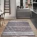 Gray/White Rectangle 4'7" x 6'3" Area Rug - East Urban Home Rectangle Deborahh Machine Made Machine Woven Polyester Area Rug in Polyester | Wayfair